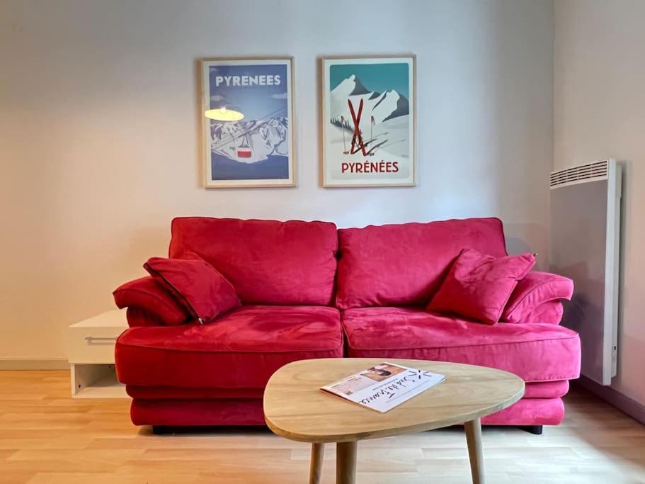 T3 Centre Ville Avec Parking, Balcon Et Wifi. 5P. Cauterets Exteriör bild